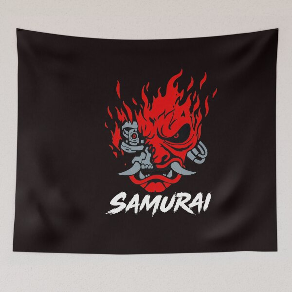Item preview, Cybernetic Samurai Flames White designed and sold by noah-vyre.