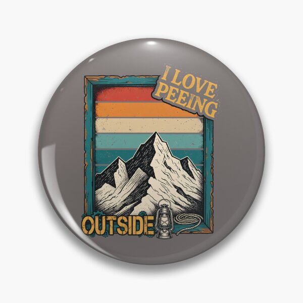 Item preview, I Love Peeing Outside Hiking Retro Sunset Shirt-89 designed and sold by SomaCzinkler.