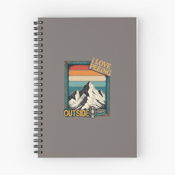 Item preview, I Love Peeing Outside Hiking Retro Sunset Shirt-89 designed and sold by SomaCzinkler.
