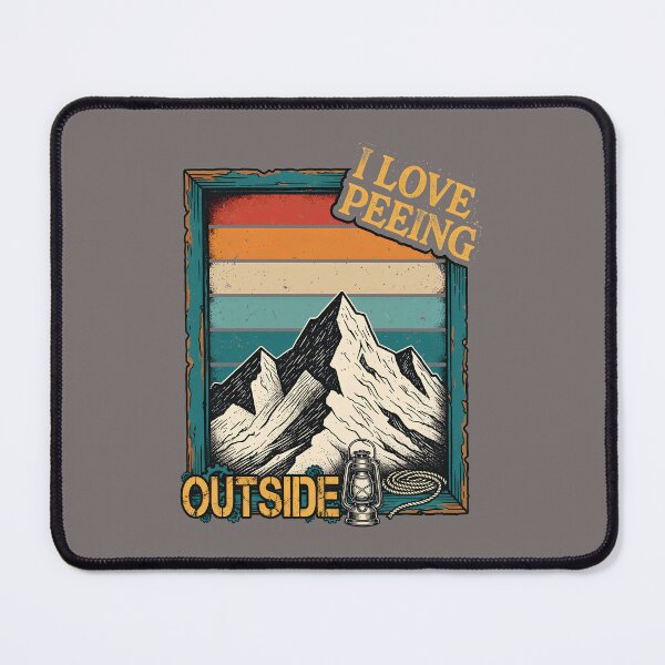 Item preview, I Love Peeing Outside Hiking Retro Sunset Shirt-89 designed and sold by SomaCzinkler.