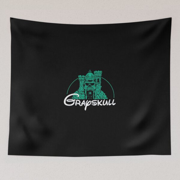 Item preview, Mystic Green Skull Castle Fortress Stamp designed and sold by SaraEberhart47.