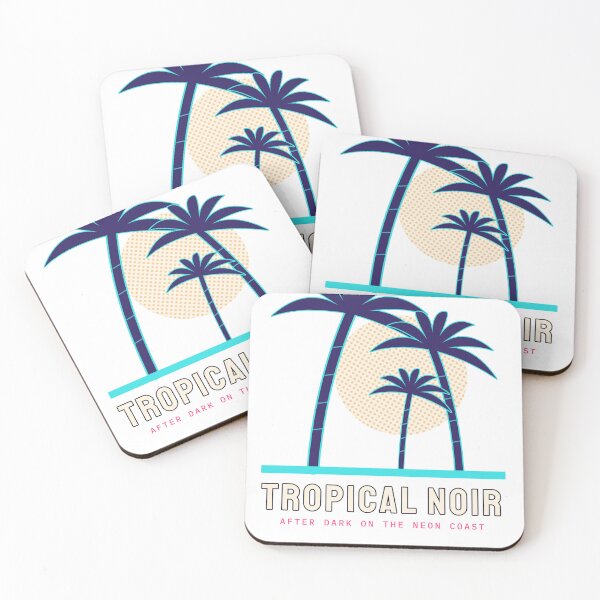 Item preview, Tropical Noir - Retro Palms After Dark designed and sold by Playful Paper Club.