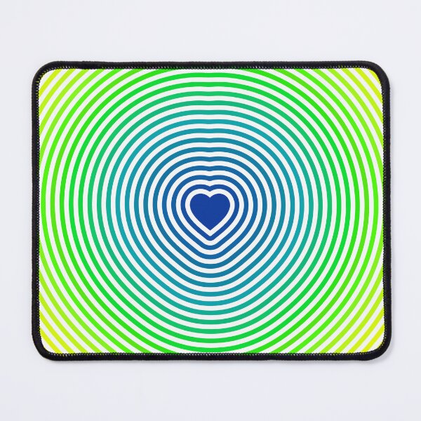 Item preview, Heart & Ripples (Blue to Yellow on White) designed and sold by JMParadis.