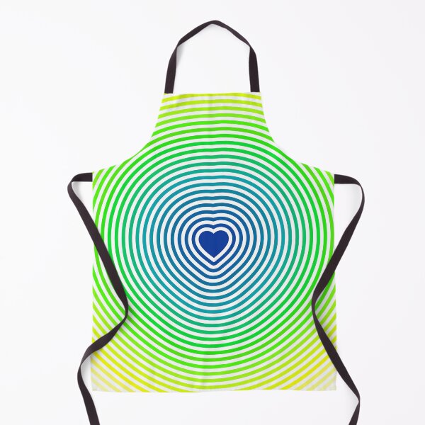 Item preview, Heart & Ripples (Blue to Yellow on White) designed and sold by JMParadis.
