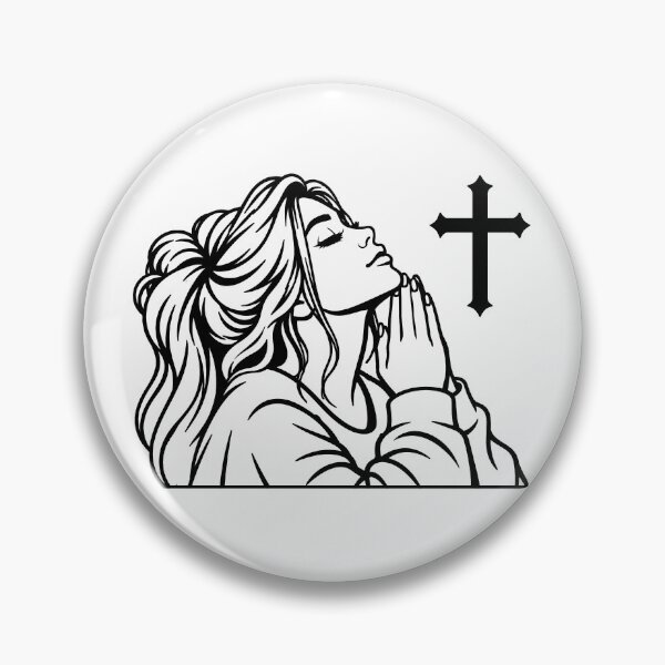 Item preview, girl praying cross faith  designed and sold by OCD_JESSICA.