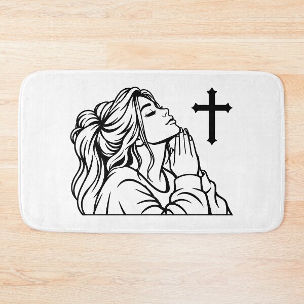 Item preview, girl praying cross faith  designed and sold by OCD_JESSICA.