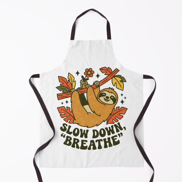 Item preview, Slow Down Breathe Retro Sloth Mindfulness Design designed and sold by cannsuh.