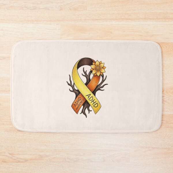 Item preview, Attention Deficit Hyperactivity Disorder Awareness ADHD Orange Ribbon Design designed and sold by Marti’s Shop Corner.