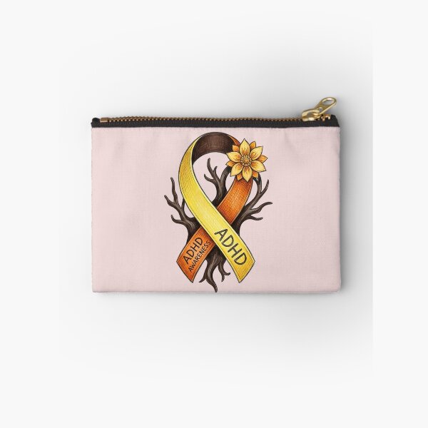 Item preview, Attention Deficit Hyperactivity Disorder Awareness ADHD Orange Ribbon Design designed and sold by Marti’s Shop Corner.