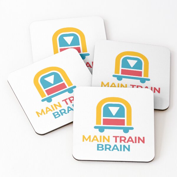 Item preview, Main Train Brain – Retro Train & Mind Logo (With Text) designed and sold by Main Train Brain.