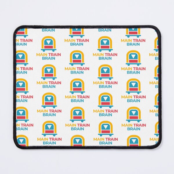 Item preview, Main Train Brain – Retro Train & Mind Logo (With Text) designed and sold by Main Train Brain.