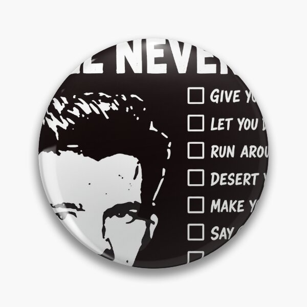 Item preview, Rick Astley Never Gonna Do Checklist Humor designed and sold by Sinemstd.