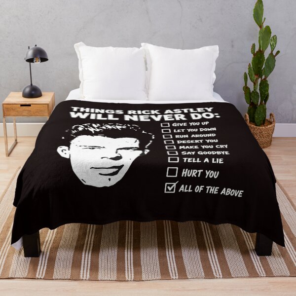 Artikelvorschau, Rick Astley Never Gonna Do Checklist Humor entworfen und verkauft von Sinemstd.