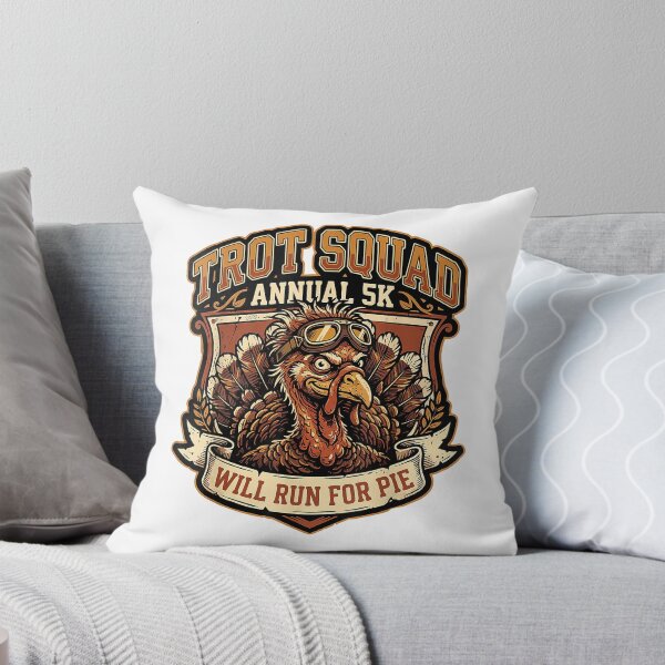 Item preview, Turkey Trot Squad Annual 5K Funny Will Run for Pie T-Shirt designed and sold by gidget-gadget.