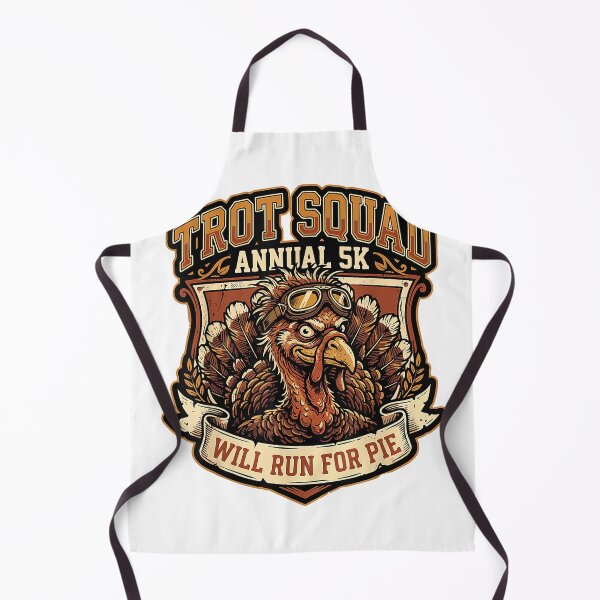 Item preview, Turkey Trot Squad Annual 5K Funny Will Run for Pie T-Shirt designed and sold by gidget-gadget.