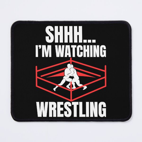 Item preview, Shhh I'm Watching Wrestling – Funny Quote Shirt for Wrestling Fans designed and sold by Teetreasure2.