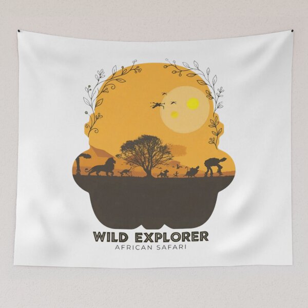 Item preview, Savanna Sunset Helmet Silhouette designed and sold by StevenHennes.