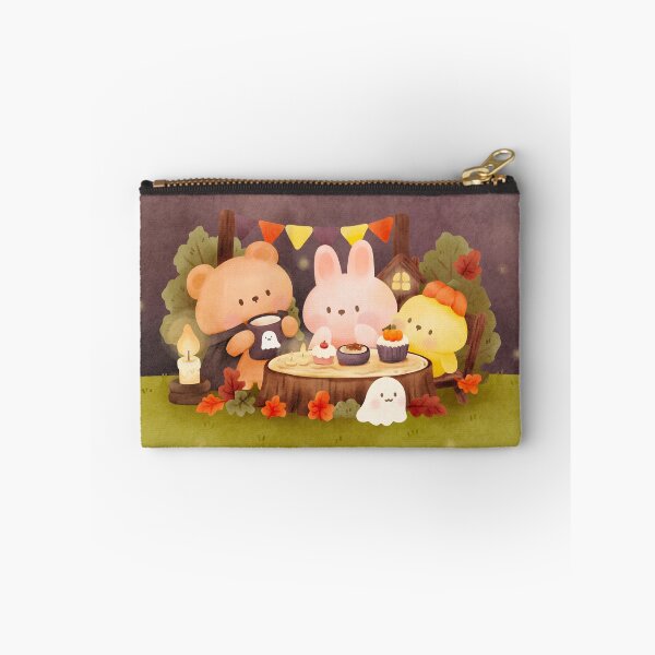 Item preview, Cozy Halloween Party - Cute Bear, Bunny and Chick designed and sold by mmkn.art.