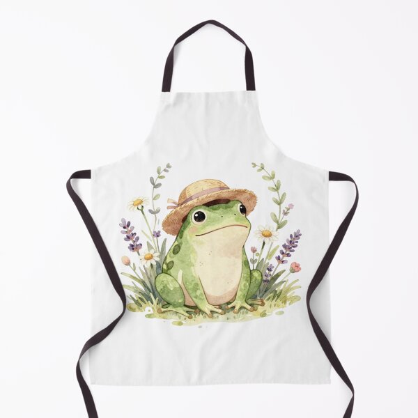 Item preview, Cute Cottagecore Frog wearing a Straw Hat Surrounded by Flowers design for t-shirts,hats, mugs and more items. designed and sold by MKTreasures.