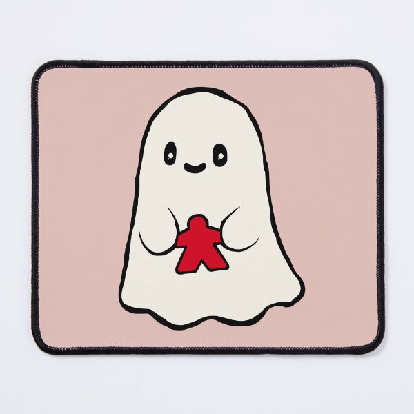 Item preview, Cute Ghost Holding a Red Meeple Pink designed and sold by TackyTime.