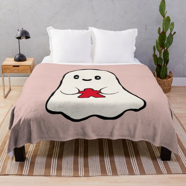 Item preview, Cute Ghost Holding a Red Meeple Pink designed and sold by TackyTime.
