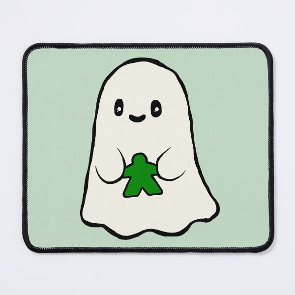 Item preview, Cute Ghost Holding a Green Meeple designed and sold by TackyTime.