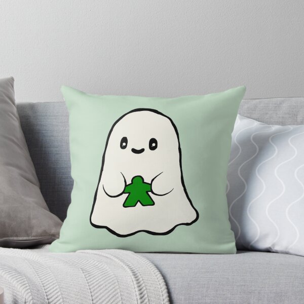 Item preview, Cute Ghost Holding a Green Meeple designed and sold by TackyTime.