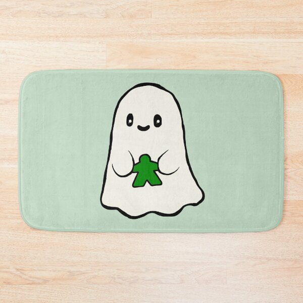 Item preview, Cute Ghost Holding a Green Meeple designed and sold by TackyTime.