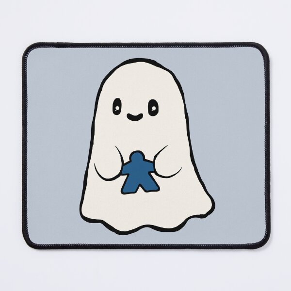Item preview, Cute Ghost Holding a Blue Meeple designed and sold by TackyTime.