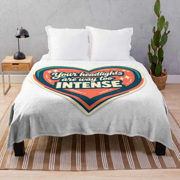 Item preview, Your Headlights Are Way Too Intense Funny Driving Car Glare Retro Heart Design designed and sold by inkoutninja.