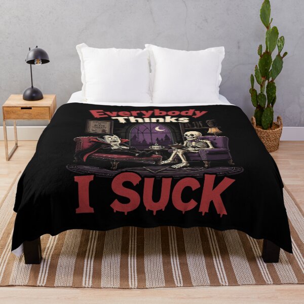 Item preview, Everybody Thinks I Suck Funny Vampire Therapy Halloween Gift designed and sold by Say It With Ink.