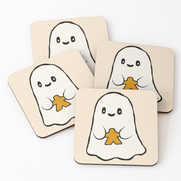 Item preview, Cute Ghost Holding an Orange Meeple designed and sold by TackyTime.