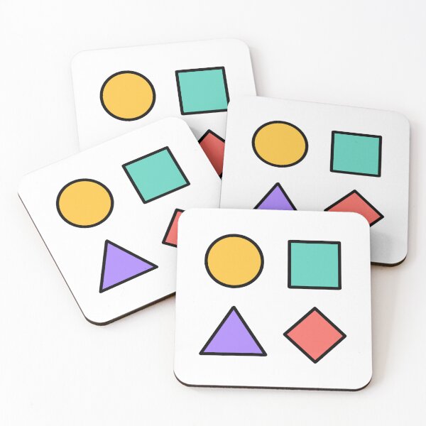 Item preview, Colorful Geometric Shapes with Bold Outlines designed and sold by AdaJing.