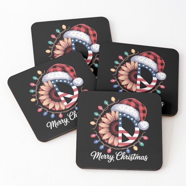 Item preview, Peace Sign Christmas Lights Hippie Xmas US Flag designed and sold by LillyCkity.