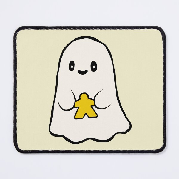 Item preview, Cute Ghost Holding an Yellow Meeple designed and sold by TackyTime.