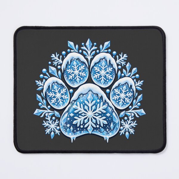 Item preview, Winter Dog Mom Gift Snowflake Paw Print Blue Style designed and sold by Corvoria.