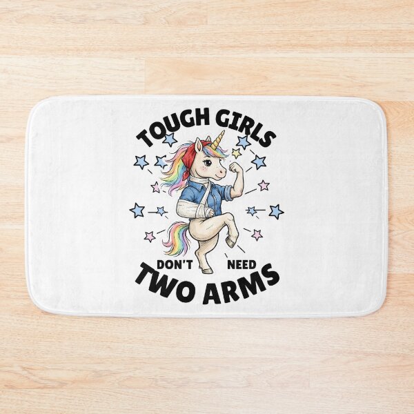 Item preview, Tough Girls Don't Need Two Arms – Funny Girl Power Tee designed and sold by Teetreasure2.