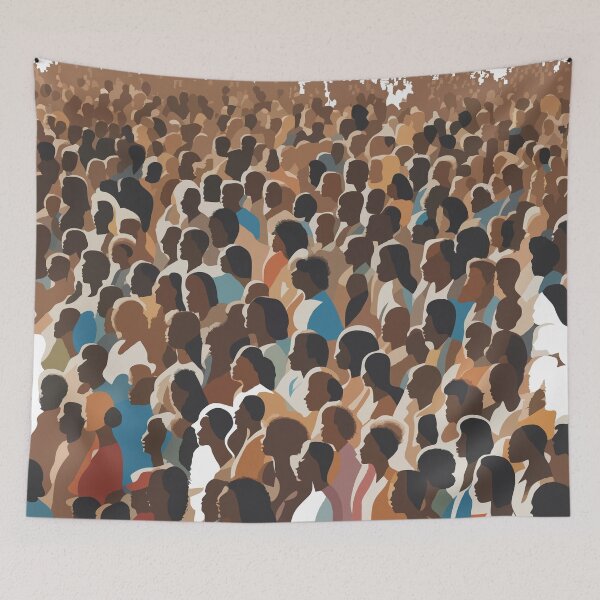 Item preview, Unity in the Crowd – Abstract People Illustration designed and sold by houta.