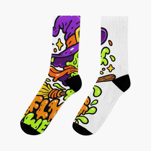 Item preview, Flying Weird Cute Witch Monster Halloween designed and sold by Thai Vibe Studio.