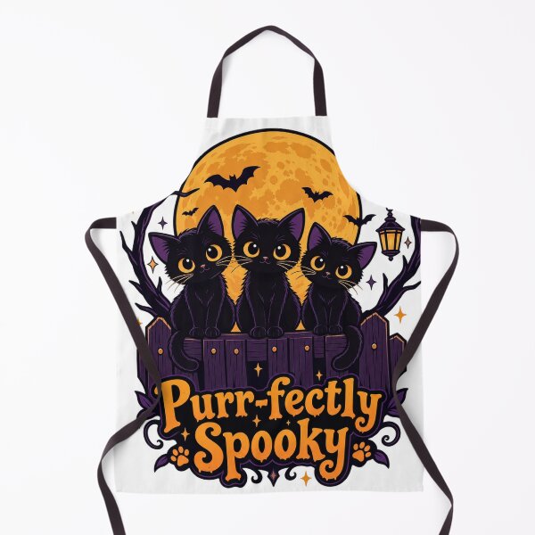 Item preview, Purr-fectly Spooky Black Cats Halloween designed and sold by REZA1212.
