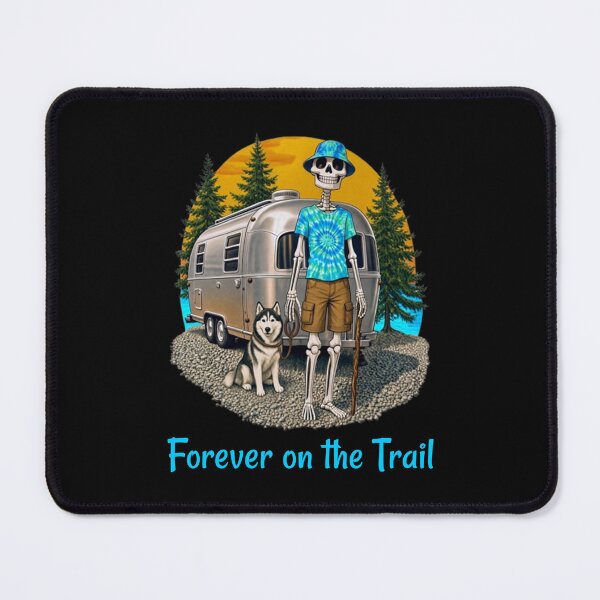 Item preview, Airstream Hiker - Skeleton with his Husky designed and sold by BajioAmigos.