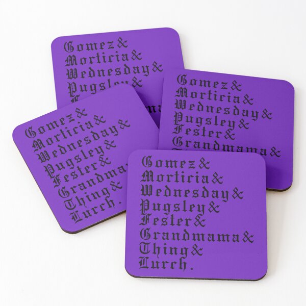 Item preview, addams family names designed and sold by MoodleDoon.