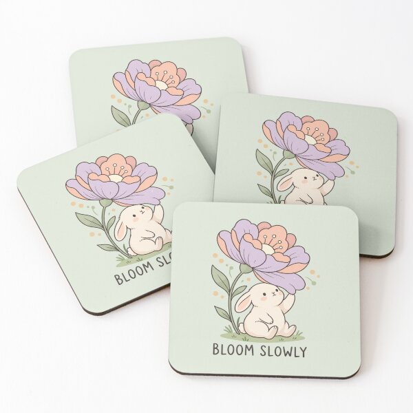 Item preview, Bloom Slowly | Cute Bunny and Flower designed and sold by MrDev.