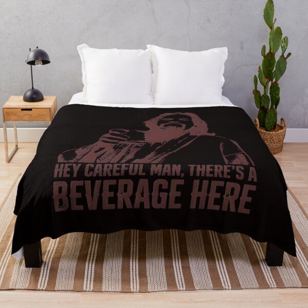 Item preview, Hey Careful Man Beverage Quote Illustration designed and sold by Bright-Wilds.