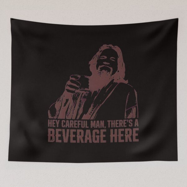 Item preview, Hey Careful Man Beverage Quote Illustration designed and sold by Bright-Wilds.