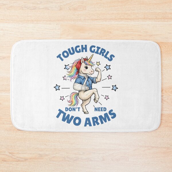 Item preview, Tough Girls Don't Need Two Arms – Funny Girl Power Tee designed and sold by Teetreasure2.