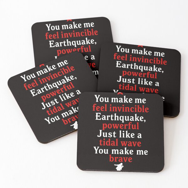 Item preview, Feel Invincible Brave Tidal Wave Quote  designed and sold by Bright-Wilds.