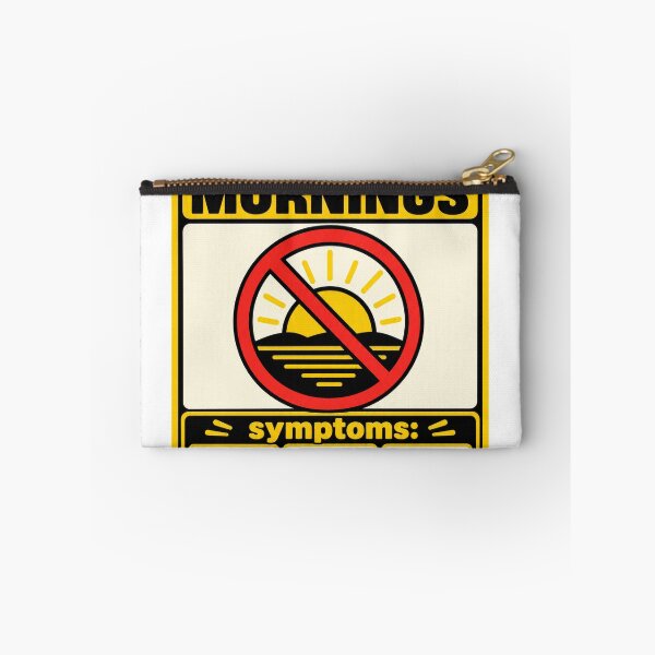 Item preview, Allergic to Mornings Funny Warning Label Night Owl Gift designed and sold by ys96.