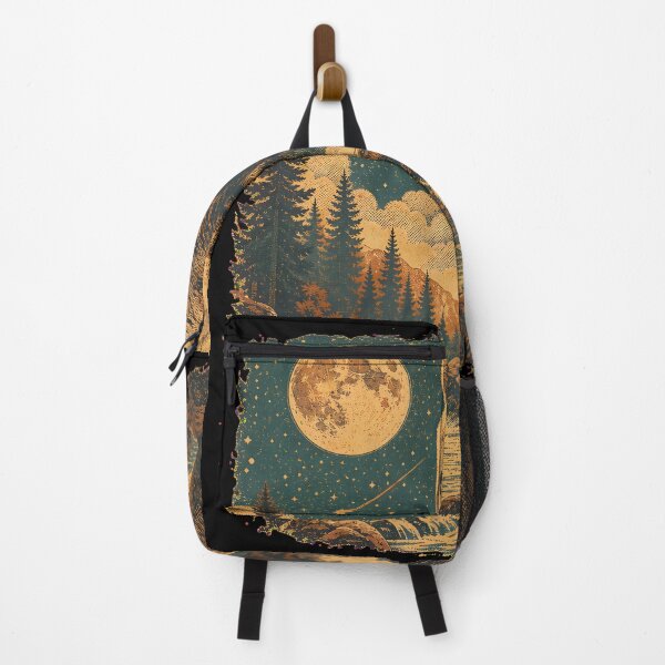 Item preview, grizzly bear howling at moon 90's retro designed and sold by SketchDrSketch.