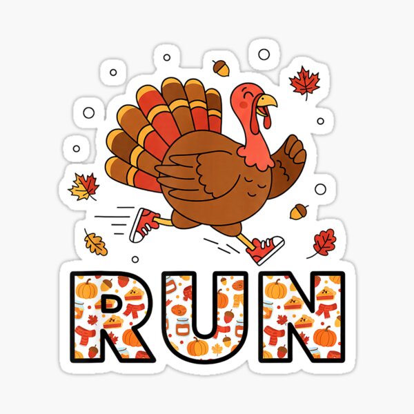 Item preview, Turkey Trot Run, Funny Thanksgiving Running Turkey 5K Trot T-Shirt designed and sold by Fester's Designs.